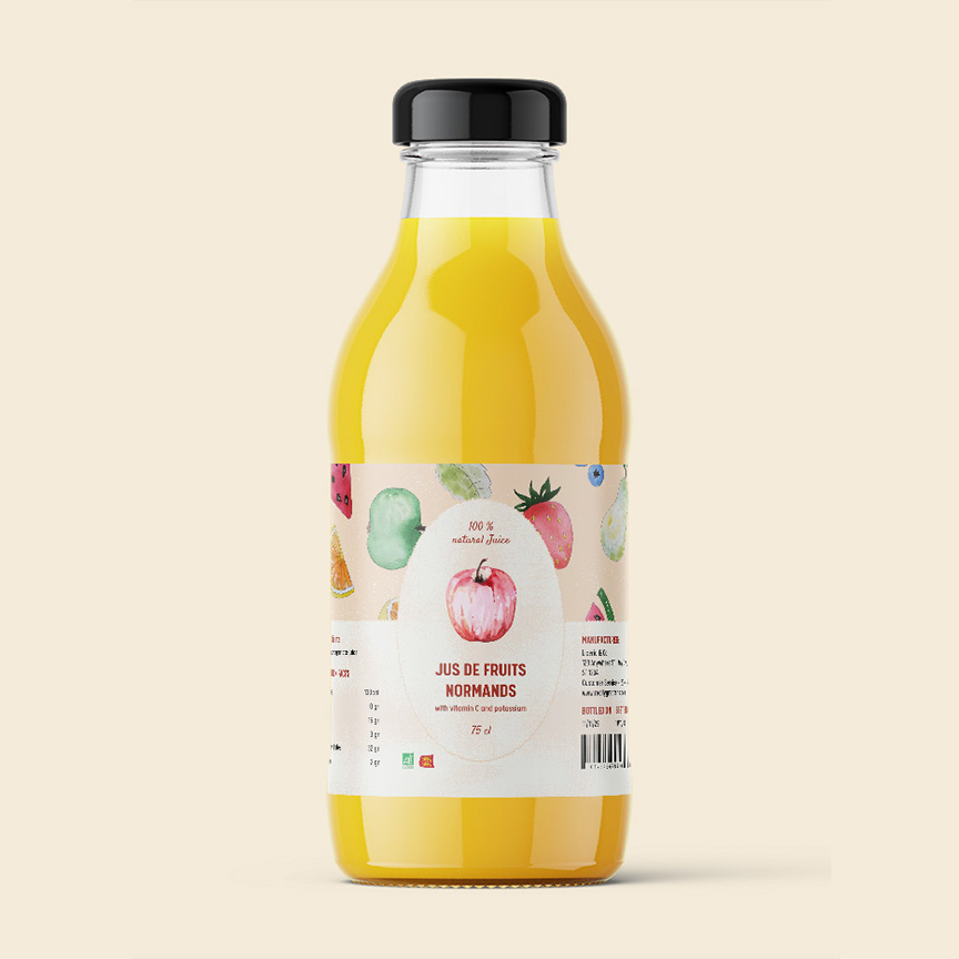 bouteille de jus de fruit